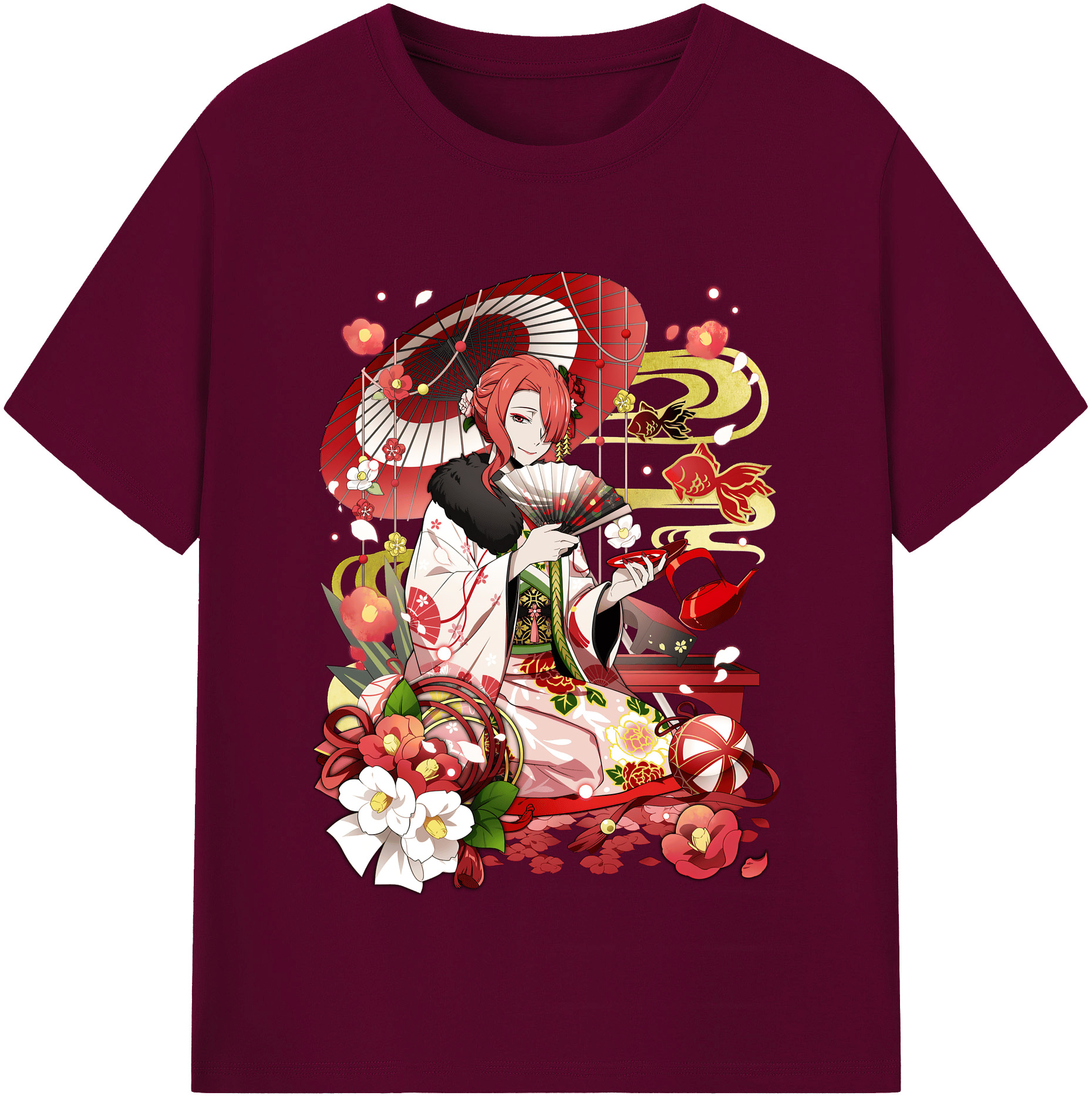 （画像用） 文豪ストレイドッグス Bungo Stray Dogs レディースカジュアルプリントTシャツ（綿100％）